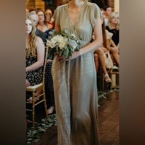 Baltic born, gold, long dress. S